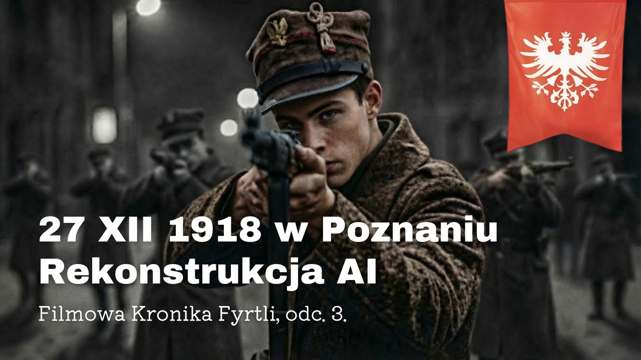 Powstaniec wielkopolski z bronią — rekonstrukcja 27 grudnia 1918 roku